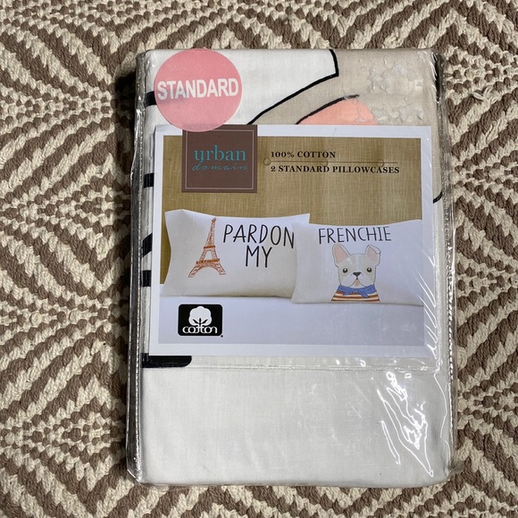 Frenchie French bulldog pillowcases new standard size - Picture 1 of 3